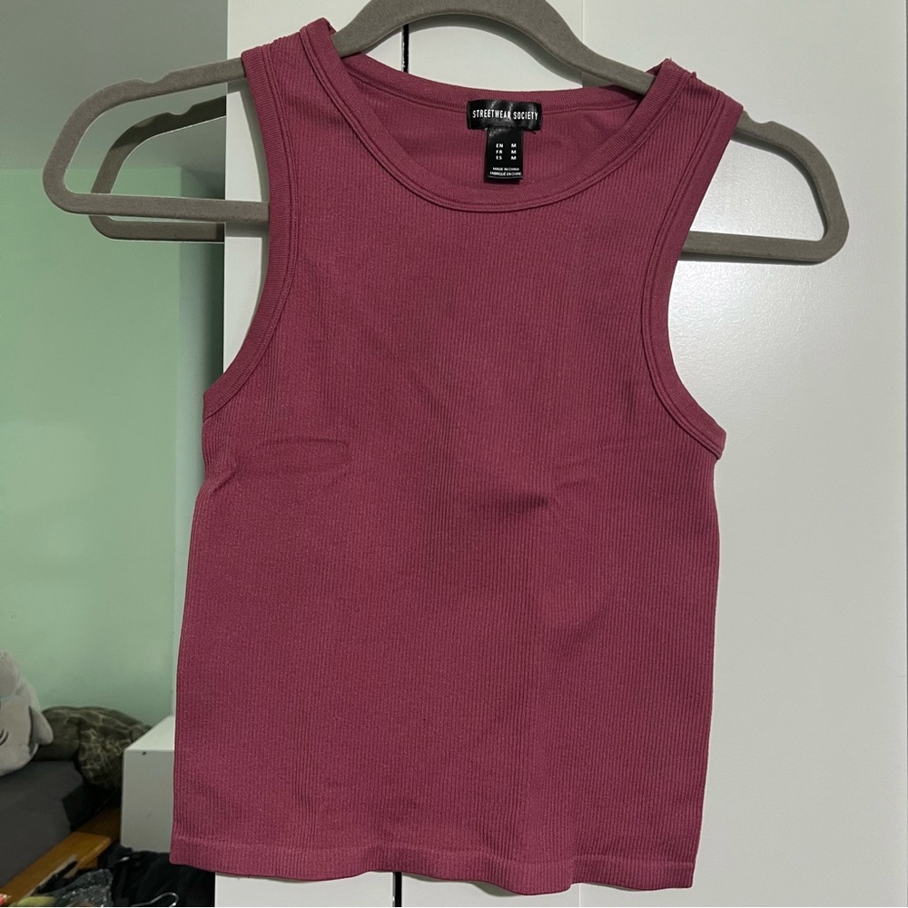 Trendy Ribbed Stretchy Tank Top